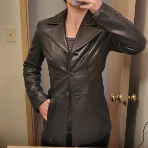 Vintage Leather Blazer